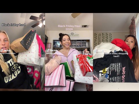 Black friday shopping haul - TikTok compilation