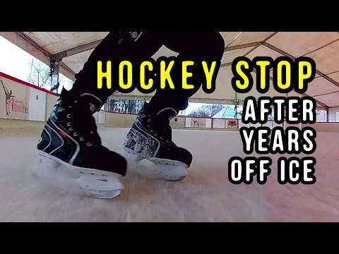 How I Relearned the HOCKEY STOP after Many Years