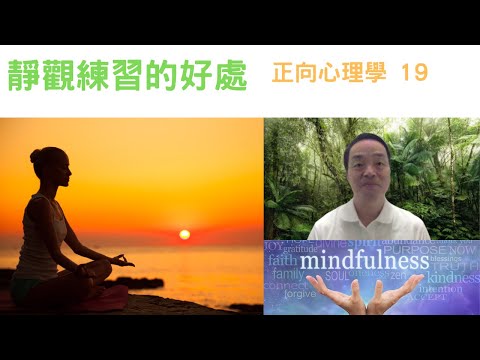 正向心理學19: #靜觀練習的好處 #mindfulness #靜觀#positivepsychology