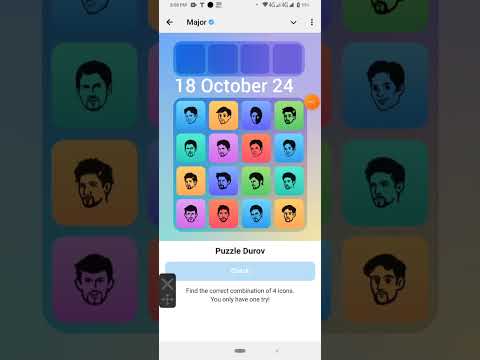 Major Daily Combo || Major Puzzle Durov Daily combo 18 October  | #major #airdrop #cryptocurrency