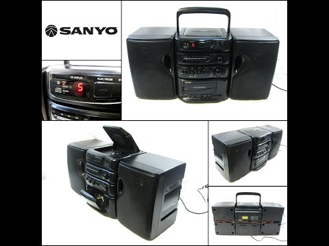 SANYO MCD-S675F Stereo Radio CD Cassette Portable Boombox