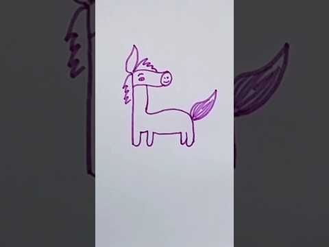 Easy horse drawing | easy drawing for kids