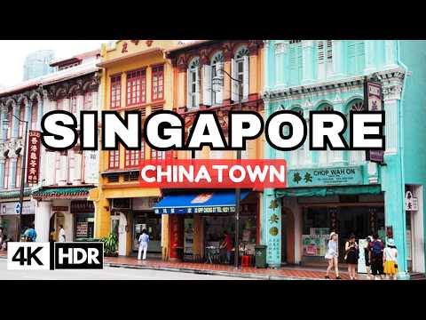 Experience the REAL Chinatown of Singapore Like a Local | Walking Tour | 4K HDR