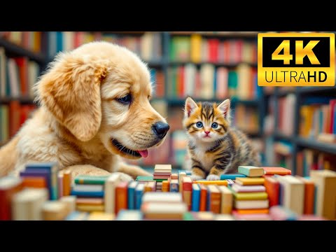 Adorable Animal Babies in 4K | Calming Music for a Peaceful Day 🐾 4K Video for Relaxation and Peace