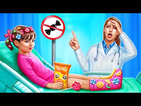 How to Sneak Candy from the Strictest Doctor? Extreme Hide and Seek CHALLENGE  in Hospital!