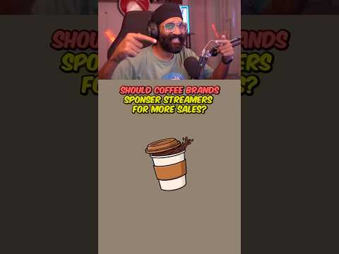 Should coffee brands sponsor streamers for more sales? 📈 #sikhwarior #coffee #streamer