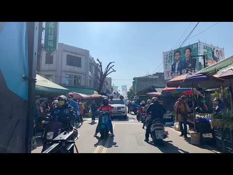 「平鎮龍潭立委③賴香伶」正在龍潭平鎮車掃