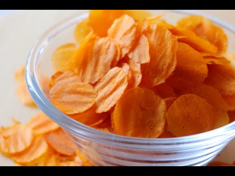 Sweet Potato Chips Healthy snacks Kids Love 自制红薯薯片，敞开吃不会胖，非油炸