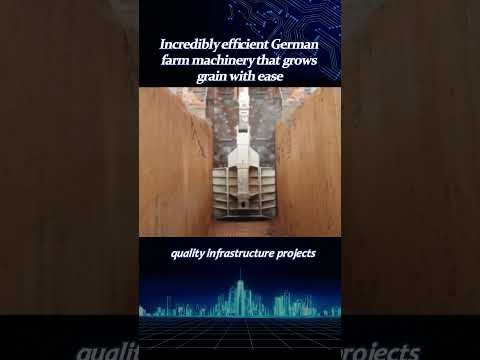 Icredibly efficient German farm machinery that grows grain with ease part 2  #knowledge #popularize