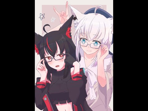 【ホロライブ】 白上フブキ　黒上フブキ　FA　Illustration TimeLapse【CLIP STUDIO PAINT PRO】VTuber