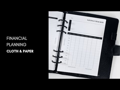 3 Insert Styles for Financial Planning + Tips  | Cloth & Paper