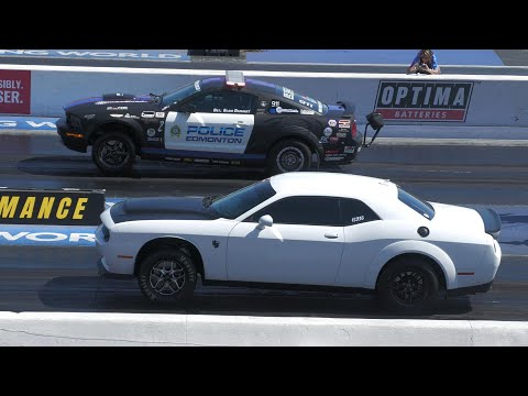 Police vs Muscle Cars - drag racing