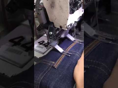 Loop Join By Loop Setter Machine | Before Waistband Join Inserted Loop Join By Loop Setter Machine