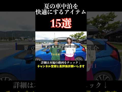 夏の車中泊を乗り切るグッズ紹介#shorts #車内紹介 #車中泊 #日本一周