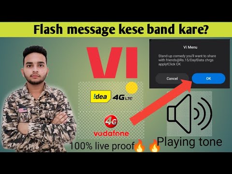 How to disable vi flash message on android | how to disable flash message on android | sokeentech