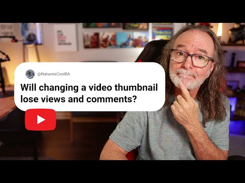 Does changing a YouTube thumbnail delete views and comments?