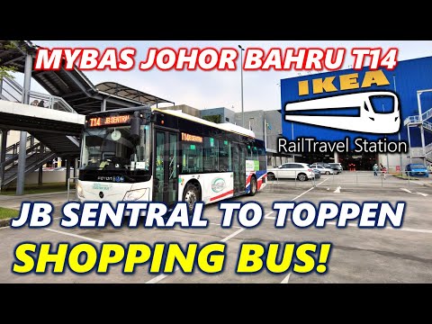 NEW MYBAS JOHOR BAHRU TO TOPPEN! 🇲🇾🚌 myBAS Johor Bahru Bus T14 JB Sentral→AEON, Toppen & IKEA Tebrau