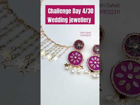 Day 4/30 wedding jewellery #sakhisaheli #shortfeed #shorts#wedding #jewellery #handmade