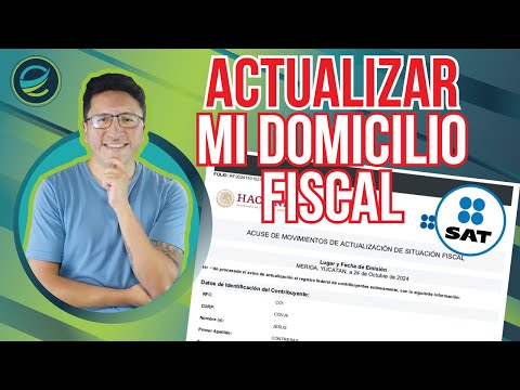 SAT cambio de DOMICILIO FISCAL, ACTUALIZAR mi DOMICILIO, CORREO y TELÉFONO en LÍNEA🔥