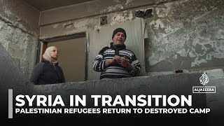 Syria: Palestinian refugees return to destroyed homes in Yarmouk camp