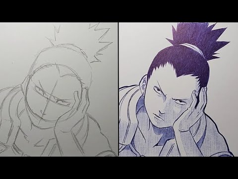 How To Draw Nara Shikamaru Step By Step - [Naruto Shippuden]