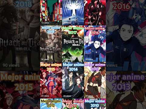 Mejor anime cada año