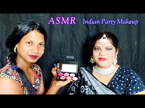 ASMR~ Does My Elder Brother Indian Wedding Bridal Party Makeup (Tingle's) @asmrsangi7044 🌹💋