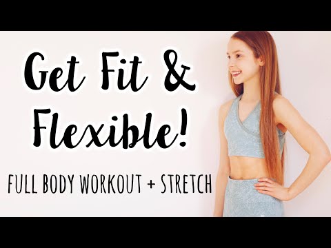 Workout and Stretch with me at home! (full body + no equipment)