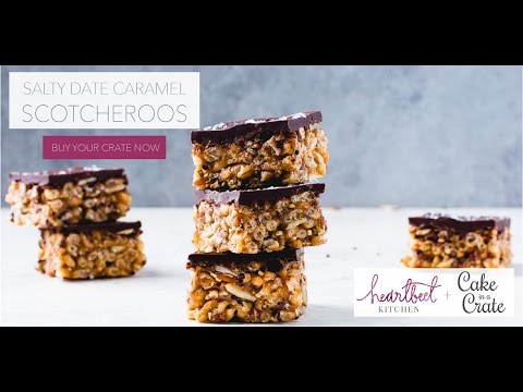 Salty Date Caramel Scotcheroo Bars: A Vegan Baking Kit