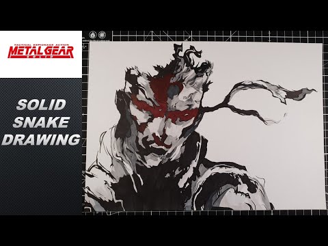 Drawing Solid Snake Metal Gear Solid