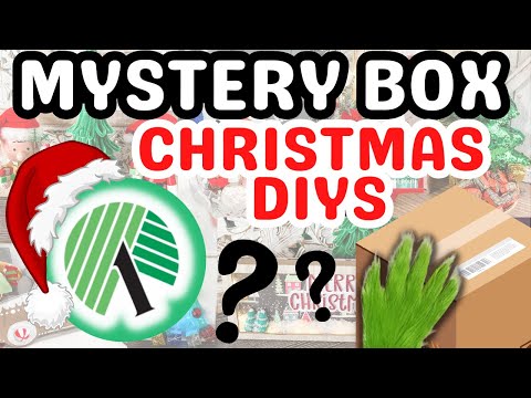 🎄WOW!  Watch these CRAZY DOLLAR TREE items turn into CHRISTMAS DIYS & GIFTS (Mystery Box Challenge)