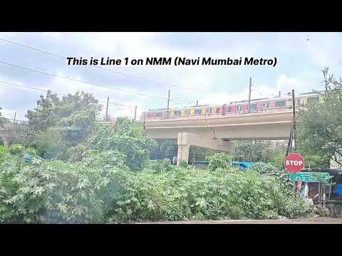 #NaviMumbaiMetro trial run #Mumbaimetro #Taloja #kharghar #cbdbelapur