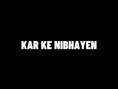 Hasan Raheem - Khamoshiyan ft Talhah Yunus | Rap Song Lyrics Black Screen