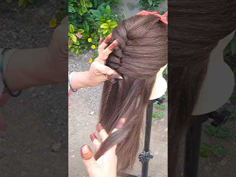 Hairstyle For Girls Very Simple ~Cute And Easy ♥️ #GhaniSyaani #Shorts #KashviAdlakha #YoutubeShorts