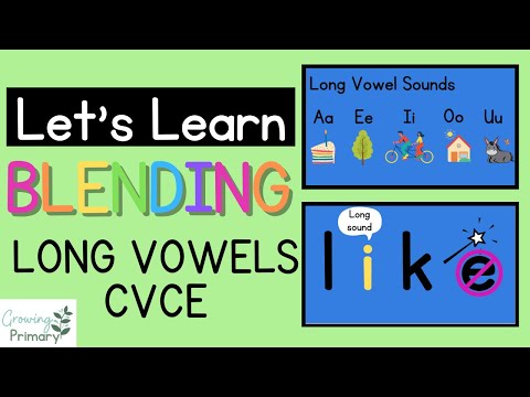 Let's Learn Blending Long Vowel (CVCe) Words