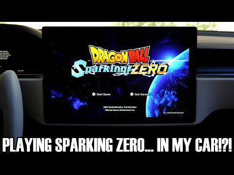 PLAYING DRAGON BALL SPARKING ZERO... IN MY CAR!?! (Tesla Model S)