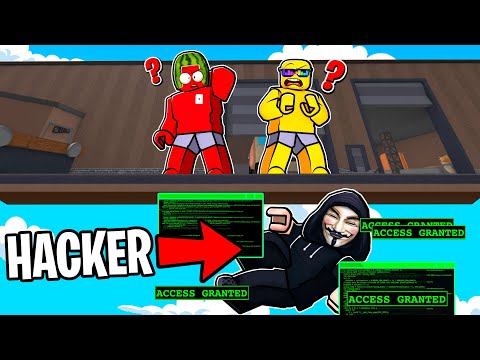 CAUGHT A FLYING HACKER In Murder Mystery (Funny Moments)