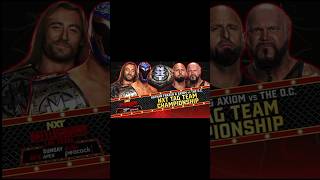 Wwe Nxt Battleground Las Vegas Tag team match for the Nxt Tag Team Champion