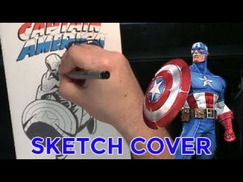 Captain America Sketch Cover