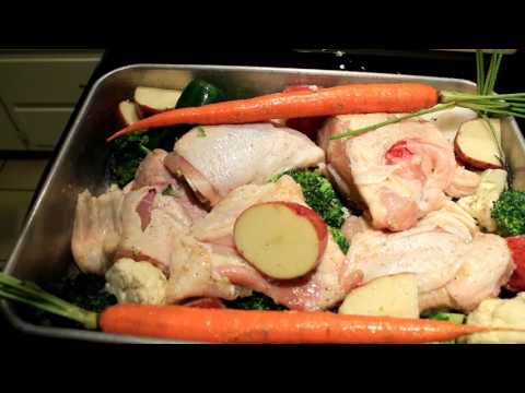 Roasted Chicken & Vegetables ~ One Pan Meal ~ Super Easy