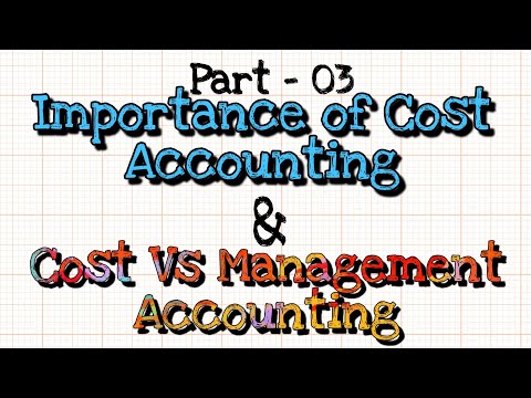 Introduction to cost accounting Part 3  - English : The commerce Coach