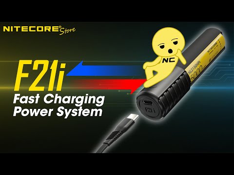 (Discontinued) Nitecore F21i Minimalist iSeries Battery Charger and USB-C Powerbank