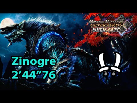 MHGU/MHXX | [G3] Return from the Pinnacle - Zinogre/ジンオウガ (Striker DB) 2'44''76 (TA rules)