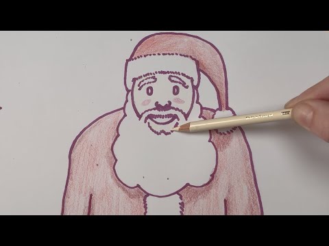 Draw Santa the easy way | Beginner-friendly drawing lesson