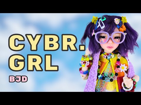 I made a Cybr.Grl  BJD | Repaint and style a doll in Kawaii Decora Fashion