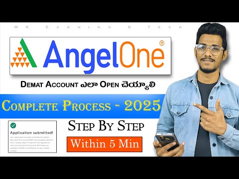 Angel One Account Opening Process 2025 | How To Open Demat Account in Angel One | Telugu