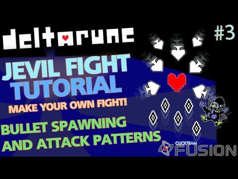 How to make Deltarune Jevil Fight! (Clickteam Fusion 2.5) -Bullet Spawning and Attack Patterns-