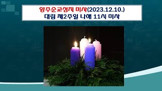 양주순교성지 미사(대림제2주일 나해 11시 미사 2023.12.10.)