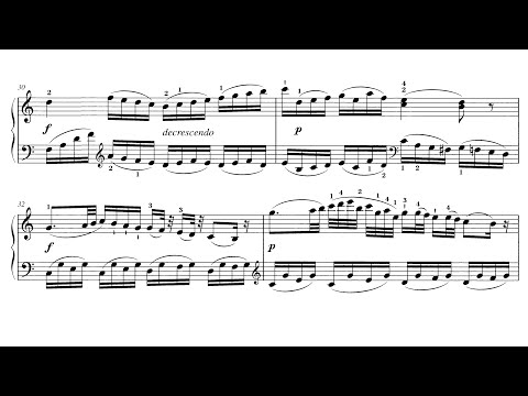 Wolfgang Amadeus Mozart - Piano Sonata No. 5 in G major, K.283 (1774) [Score-Video]