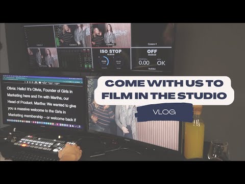 COME WITH US TO FILM IN THE STUDIO | VLOG